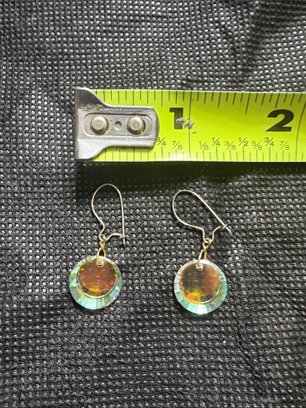Aurora Glass Drop Earrings with Gold Tone Hooks - Women Jewelry